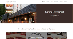 Desktop Screenshot of gregs-restaurant.com