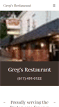 Mobile Screenshot of gregs-restaurant.com